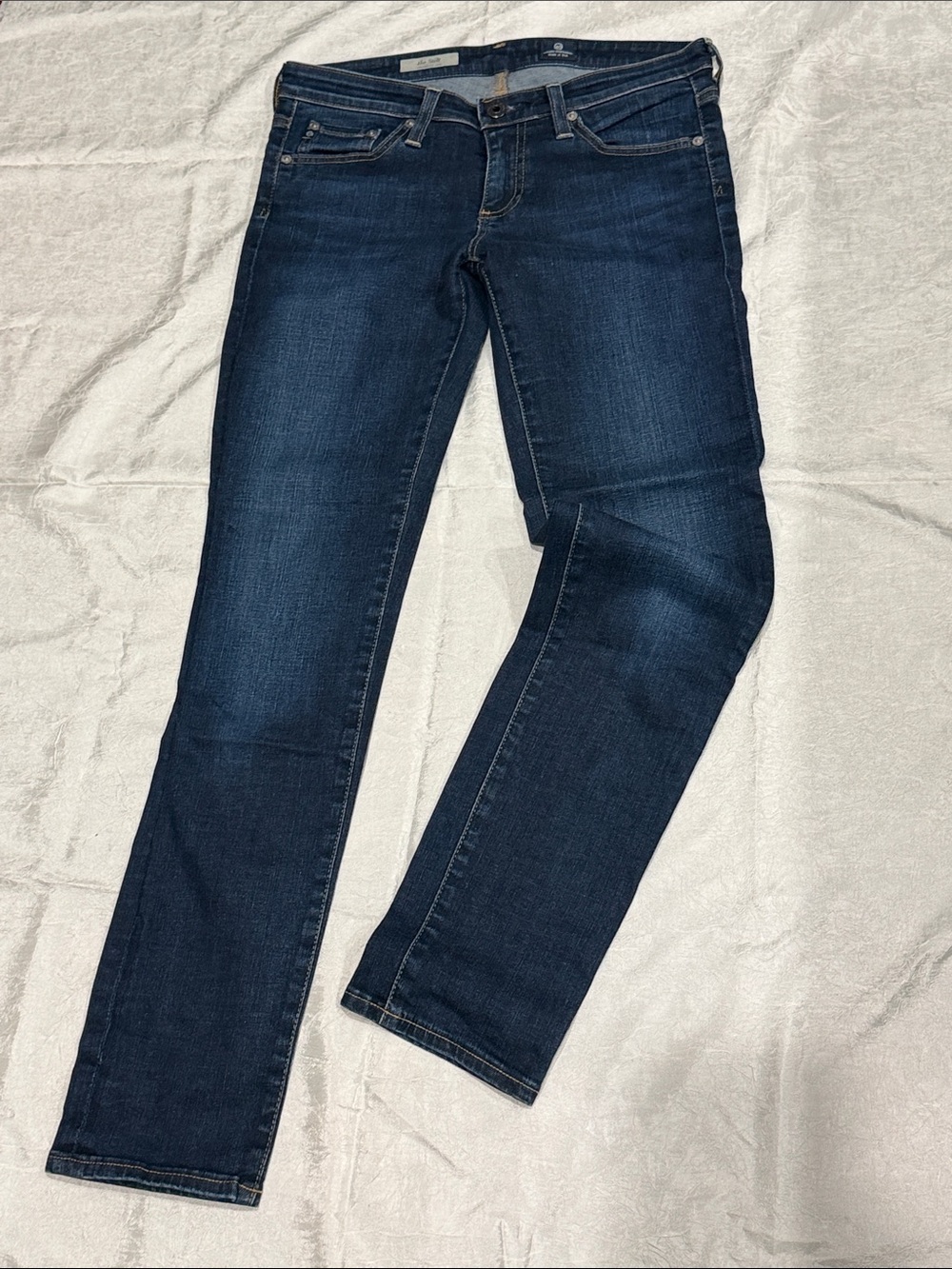 AG Adriano Goldschmied The Stilt Cigarette Leg Jeans Women’s 26R Dark Wash - Picture 3 of 10